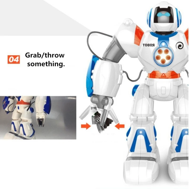 Multifunctional intelligent Remote Control Robot RC 2.4G 37CM Can Shoot Dance And Music Electric Remote Control Robot Kids Toys
Multifunctional intelligent Remote Control Robot RC 2.4G 37CM Can Shoot Dance And Music Electric Remote Control Robot Kids Toys