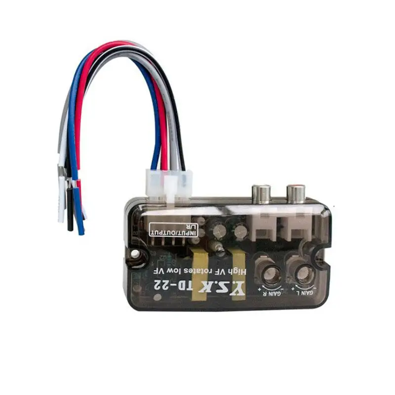 12V TD-22 Auto Car Audio Converter Stereo High to Low Frequency Line Speaker Level Adapter
12V TD-22 Auto Car Audio Converter Stereo High to Low Frequency Line Speaker Level Adapter