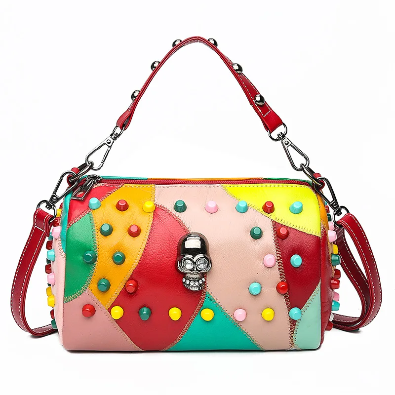 Luxury Handbags Leather Women Bags Rivet crossbody bags for women 2020 Fashion Skull Messenger Shoulder bag torebki damskie
Luxury Handbags Leather Women Bags Rivet crossbody bags for women 2020 Fashion Skull Messenger Shoulder bag torebki damskie
