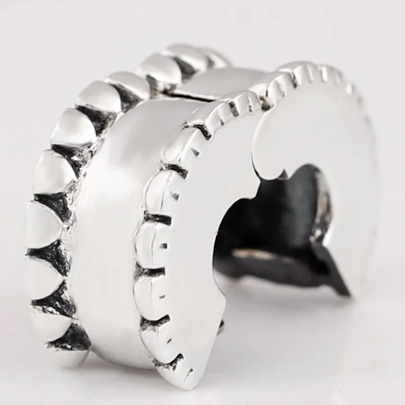 100% 925 Sterling Silver Charm Double Threaded Round Clip Fit Pandora Women Bracelet & Necklace Diy Jewelry
100% 925 Sterling Silver Charm Double Threaded Round Clip Fit Pandora Women Bracelet & Necklace Diy Jewelry