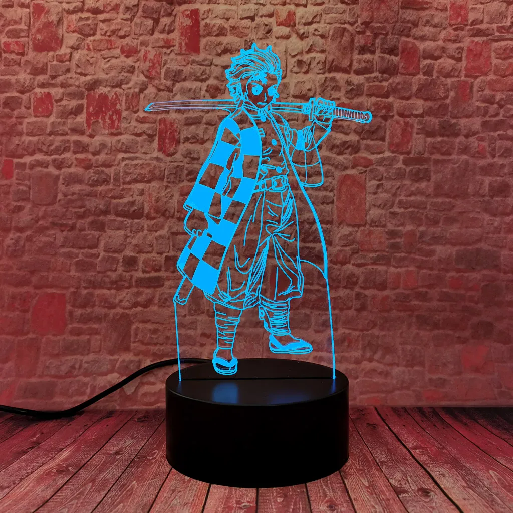 Flash Demon Slayer Kamado Tanjirou Anime Figure 3D Desk Nightlight LED 7 Colors Changing Lamp Light-up Toys
Flash Demon Slayer Kamado Tanjirou Anime Figure 3D Desk Nightlight LED 7 Colors Changing Lamp Light-up Toys
