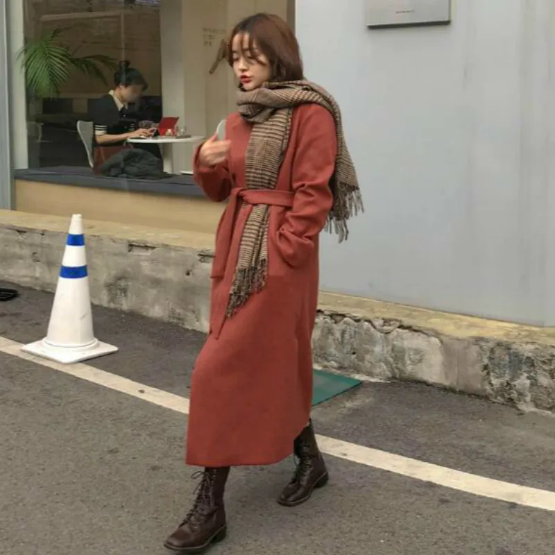 Long Women Winter Red Overcoat Cristmas Parka Coat Plus Size Loose Notched Cardigan Raincoat Manteau Femme Hiver Abrigo Mujer
Long Women Winter Red Overcoat Cristmas Parka Coat Plus Size Loose Notched Cardigan Raincoat Manteau Femme Hiver Abrigo Mujer