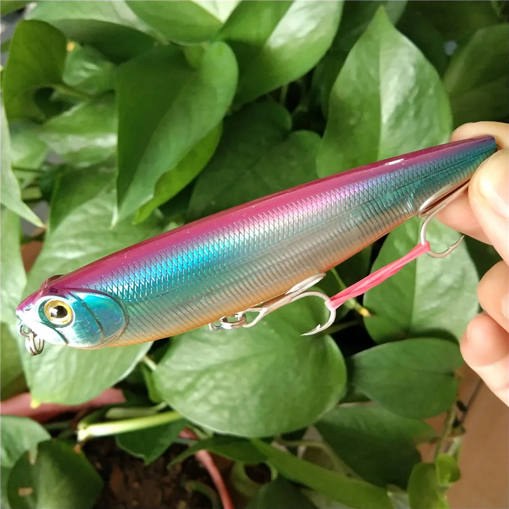 2pcs 13g Floating Pencil Fishing Lure Top water Pencil Z-walk Articial Pencil Wobblers Bass Snakehead 
2pcs 13g Floating Pencil Fishing Lure Top water Pencil Z-walk Articial Pencil Wobblers Bass Snakehead