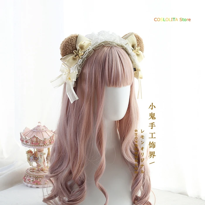 Japanese Lolita Bear ears Headband Hair hoop Sweet KC Headdress Hairpin Cute Bowknot Horoscope Hand-made Hair ornaments Cosplay
Japanese Lolita Bear ears Headband Hair hoop Sweet KC Headdress Hairpin Cute Bowknot Horoscope Hand-made Hair ornaments Cosplay
