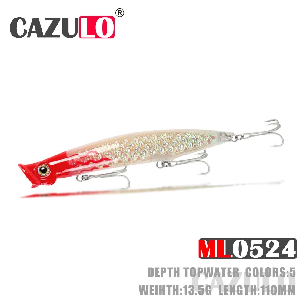 Floating Popper Fishing Accessories Lure Isca Artificial Weights 13.5g 110mm Pesca Accesorios Mar Articulos Wobblers Pike Leurre
Floating Popper Fishing Accessories Lure Isca Artificial Weights 13.5g 110mm Pesca Accesorios Mar Articulos Wobblers Pike Leurre