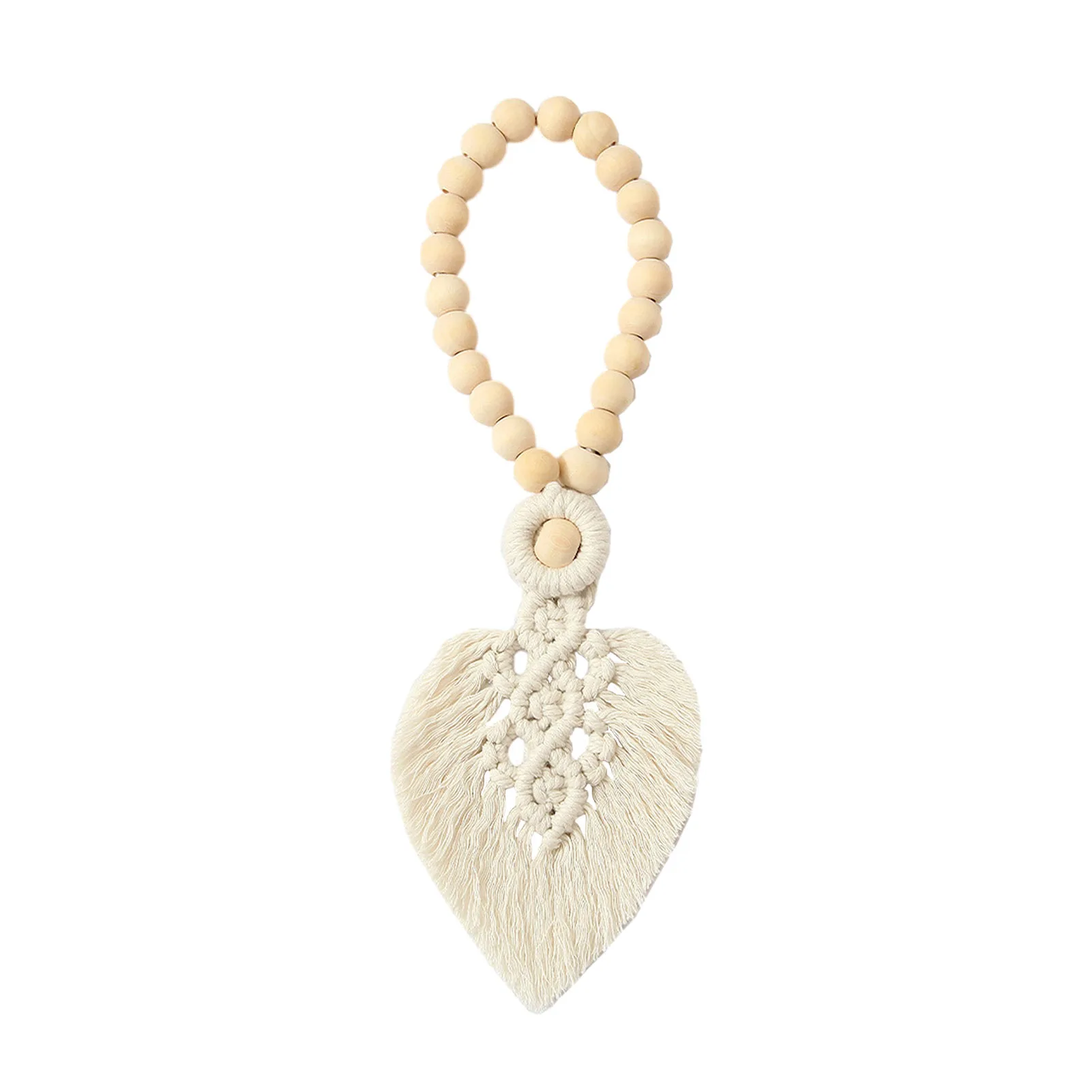Hand-woven Leaf Shape Curtain Buckle Wooden Bead Cotton Rope Decoration Bandage Bohemia Style Hotel Homestay Curtain Tie
Hand-woven Leaf Shape Curtain Buckle Wooden Bead Cotton Rope Decoration Bandage Bohemia Style Hotel Homestay Curtain Tie