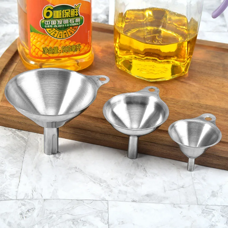 Norbi Funnel Kitchen Oil Liquid Funnel Metal Durable Spices Wine Flask Filter Funnels Kitchen Gadgets 3pcs Stainless Steel
Norbi Funnel Kitchen Oil Liquid Funnel Metal Durable Spices Wine Flask Filter Funnels Kitchen Gadgets 3pcs Stainless Steel