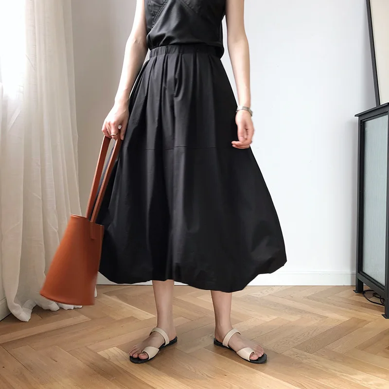 Sweet Summer 2021 New Bud Pleated Skirt Simple Solid Loose High Waist Femme Faldas Elegant Temperament All Match Woman Skirts
Sweet Summer 2021 New Bud Pleated Skirt Simple Solid Loose High Waist Femme Faldas Elegant Temperament All Match Woman Skirts