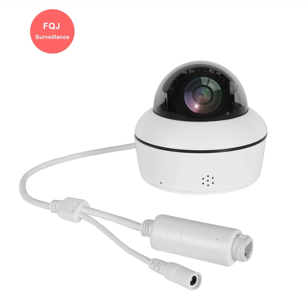 

5MP Dome POE IP Camera 4xZoom PTZ Motion Detection Built-in Microphone HISEE Home Security ONVIF Infrared Camera Two Way Audio