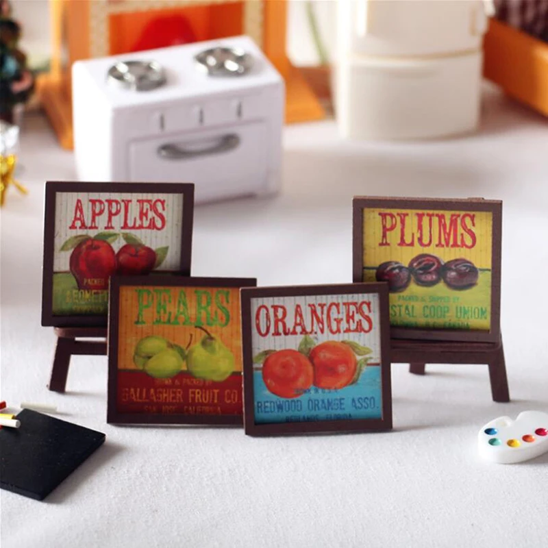 New Arrival 1/12 Dollhouse Miniature Vintage Fruit Mural Wall Painting Dollhouse Room Decor
New Arrival 1/12 Dollhouse Miniature Vintage Fruit Mural Wall Painting Dollhouse Room Decor