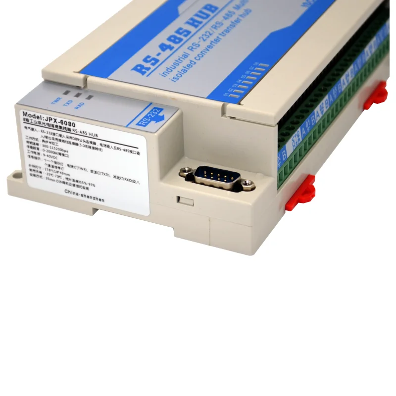 Lightning Protection Isolation Type Bidirectional 8-way 8-port RS485 Hub Repeater Sharer Distributor Divider
Lightning Protection Isolation Type Bidirectional 8-way 8-port RS485 Hub Repeater Sharer Distributor Divider