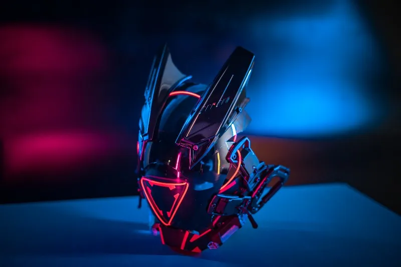Маска Shinobi для косплея маски спецназа Самурайские треугольный проект Cyberpunk EL