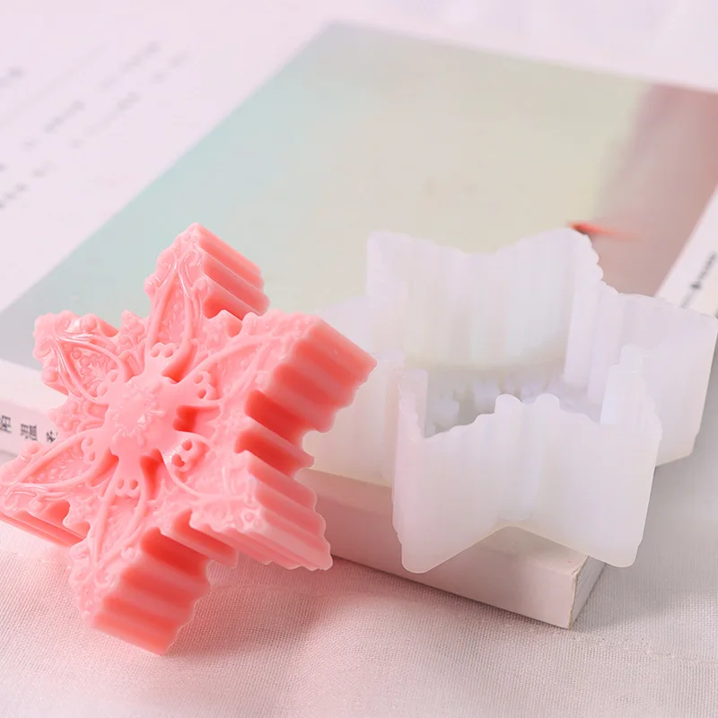 Snowflake Shape Scented Silicone Candle Mold Diy Plaster Crafts Mould Soap Cake Chocolate Candy Making Tool Home Decoration
Snowflake Shape Scented Silicone Candle Mold Diy Plaster Crafts Mould Soap Cake Chocolate Candy Making Tool Home Decoration