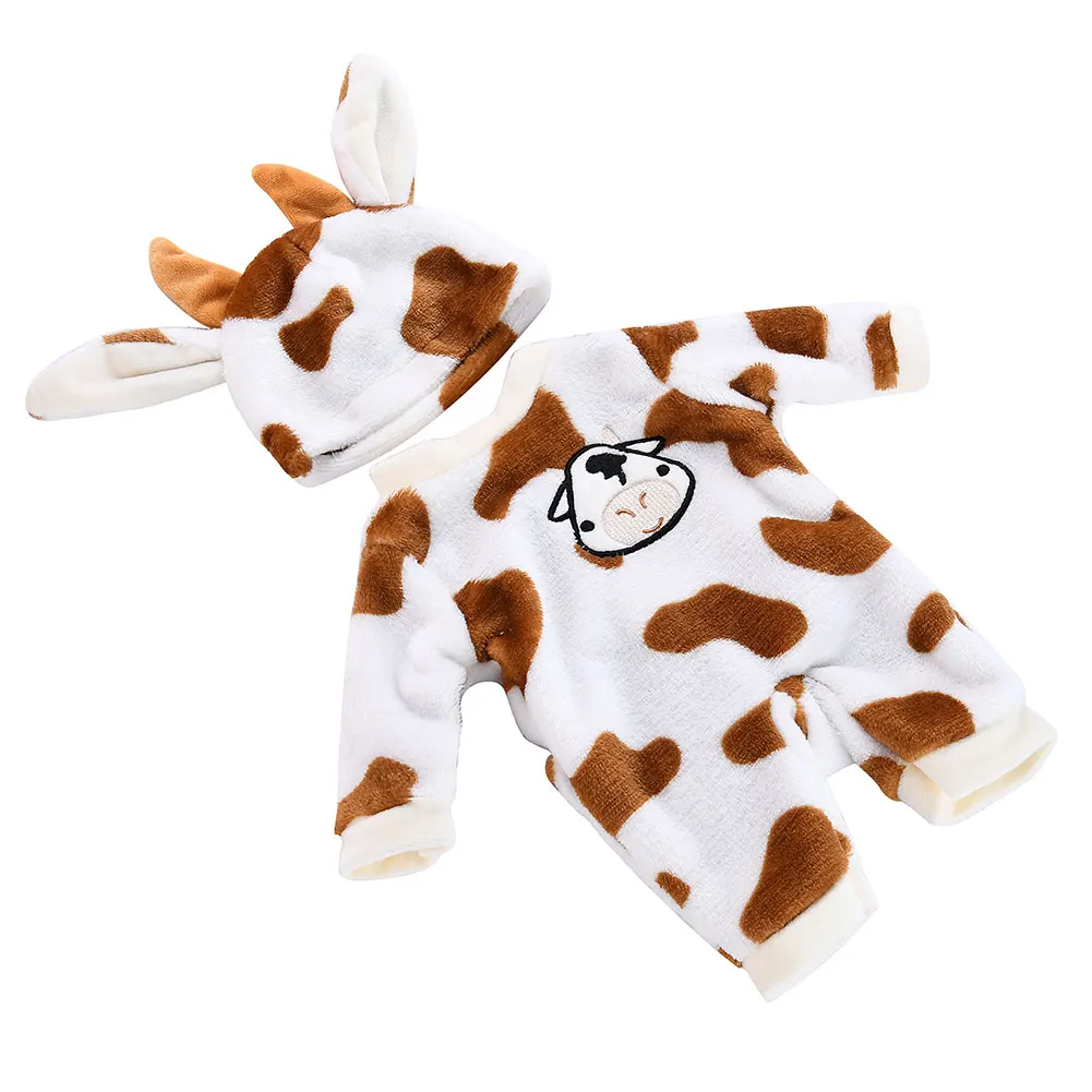 18 Inch New Born Winter Animal Print Birthday Doll Clothes Gift Accessory Suit With Cap Outfit Handmade Cute Jumpers DIY 
18 Inch New Born Winter Animal Print Birthday Doll Clothes Gift Accessory Suit With Cap Outfit Handmade Cute Jumpers DIY