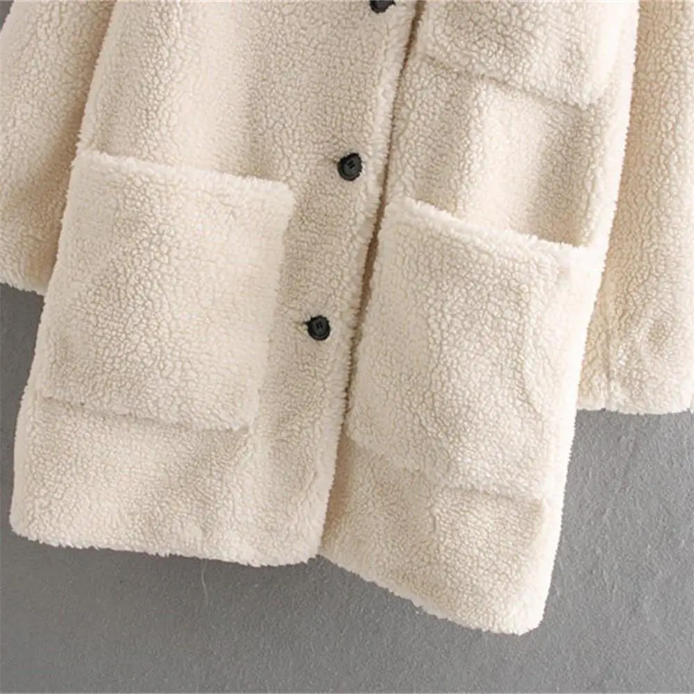 2019Fall and Winter Grab Fleece Overcoat, Double-pocket Thickened Medium-length Single-row Button Lamb Wool Overcoat, 296925
2019Fall and Winter Grab Fleece Overcoat, Double-pocket Thickened Medium-length Single-row Button Lamb Wool Overcoat, 296925