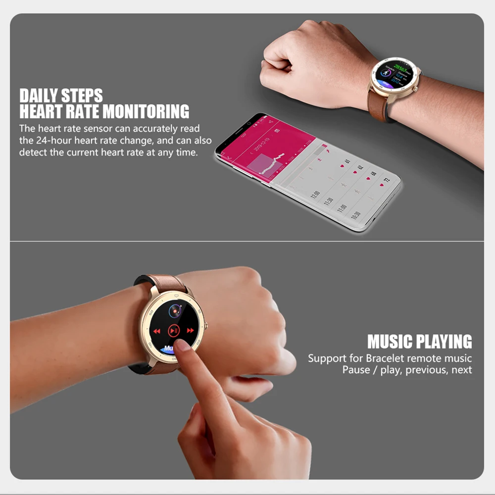 Smart Watch 1.3in Color Screen Circl Dial Sport Fitness Tracker Waterproof Blood Pressure Heart Rate Monitoring Watch Smartwatch
Smart Watch 1.3in Color Screen Circl Dial Sport Fitness Tracker Waterproof Blood Pressure Heart Rate Monitoring Watch Smartwatch