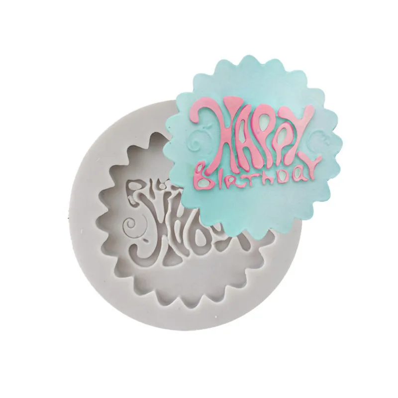 Round happy birthday card card card card card flipping sugar silica gel baking decoration tool Chocolate Mold
Round happy birthday card card card card card flipping sugar silica gel baking decoration tool Chocolate Mold