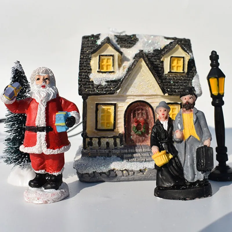 A Set Of 10 Small Houses Decorated With Christmas Lighting DIY Christmas Dolls, Small Resin House Village Decorations
A Set Of 10 Small Houses Decorated With Christmas Lighting DIY Christmas Dolls, Small Resin House Village Decorations