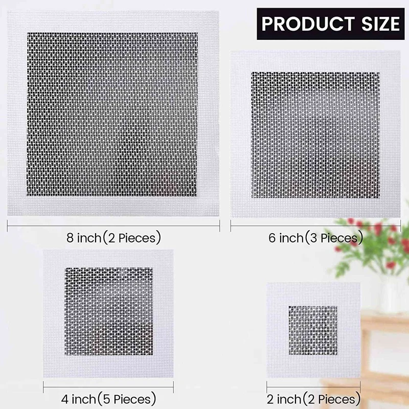 12 Pieces Aluminum Wall Repair Patch Self-Adhesive Wall Repair Patch 2/4/ 6/8 Inch Drywall Repair Tools Screen Patch
12 Pieces Aluminum Wall Repair Patch Self-Adhesive Wall Repair Patch 2/4/ 6/8 Inch Drywall Repair Tools Screen Patch