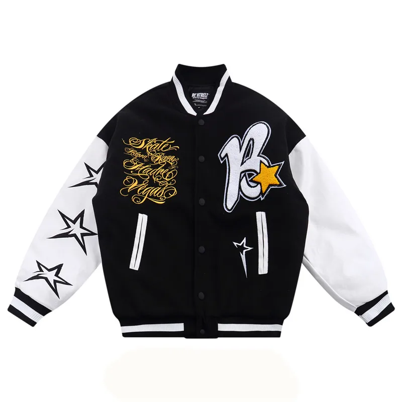 Streetwear Hip Hop Baseball Jacket Men Embroidery Letter Patchwork Winter Thick Puffer Coat 2021 Fashion College Virsity Parka
Streetwear Hip Hop Baseball Jacket Men Embroidery Letter Patchwork Winter Thick Puffer Coat 2021 Fashion College Virsity Parka