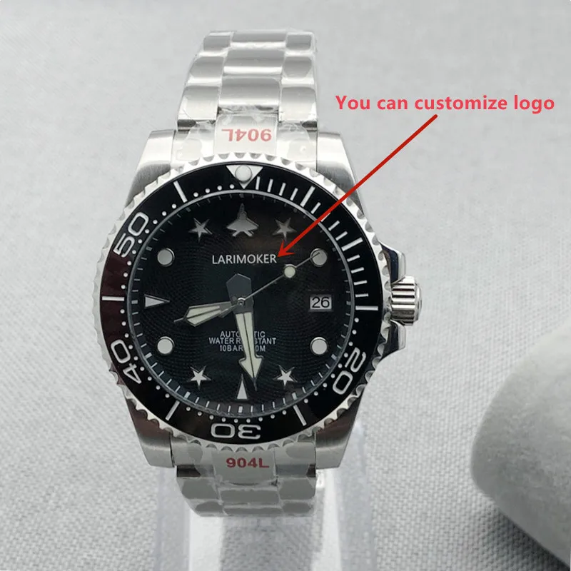 LARIMOKER New Design Fashion Stainless Oysters Strap Vaulted Sapphire Glass Black Dial Use 24Jewel NH35A Movement Men Watch
LARIMOKER New Design Fashion Stainless Oysters Strap Vaulted Sapphire Glass Black Dial Use 24Jewel NH35A Movement Men Watch