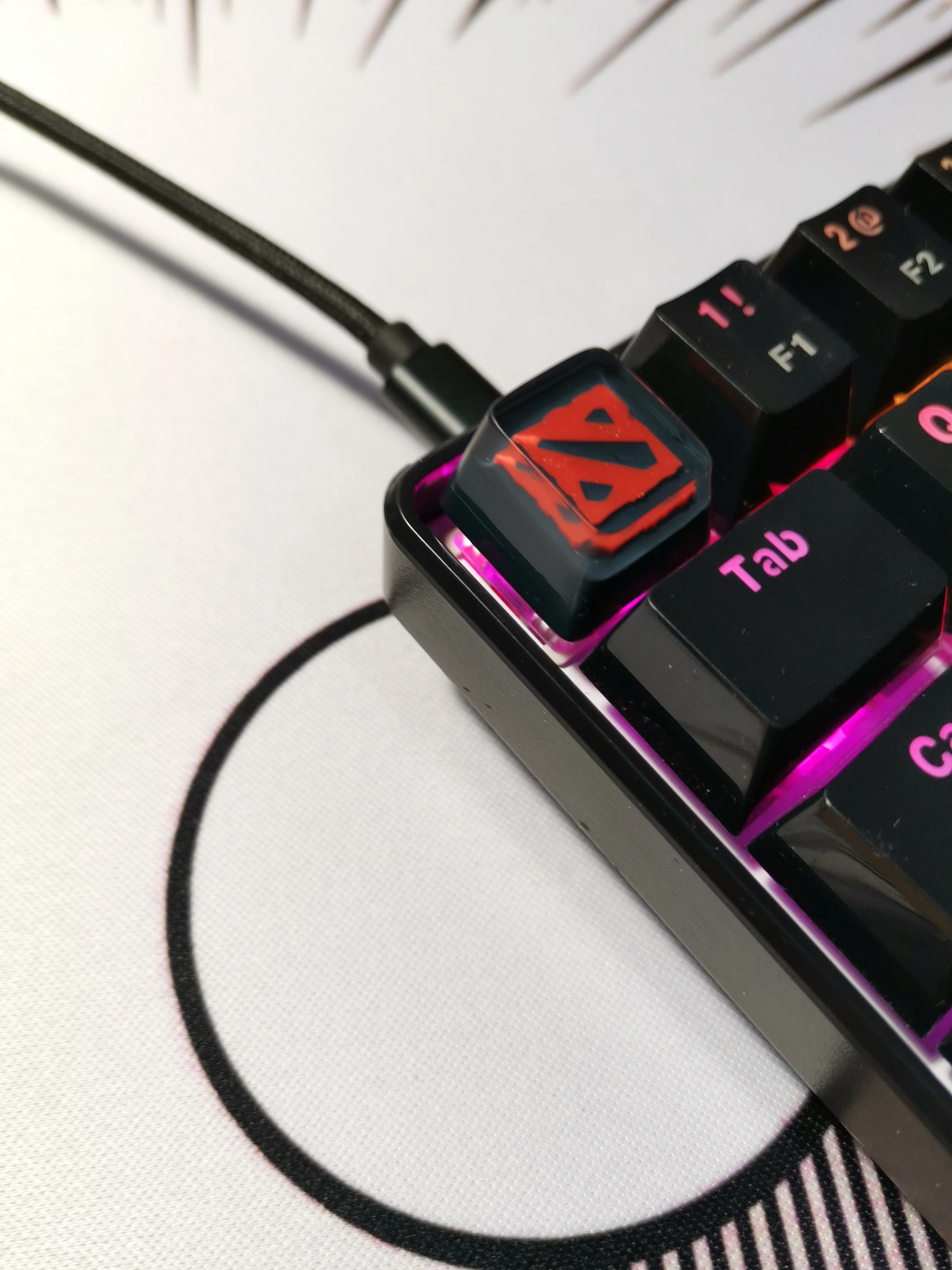 1pc handmade customized resin key cap for MX switches mechanical keyboard creative backlit resin keycap for Dota 2 R4 height
1pc handmade customized resin key cap for MX switches mechanical keyboard creative backlit resin keycap for Dota 2 R4 height