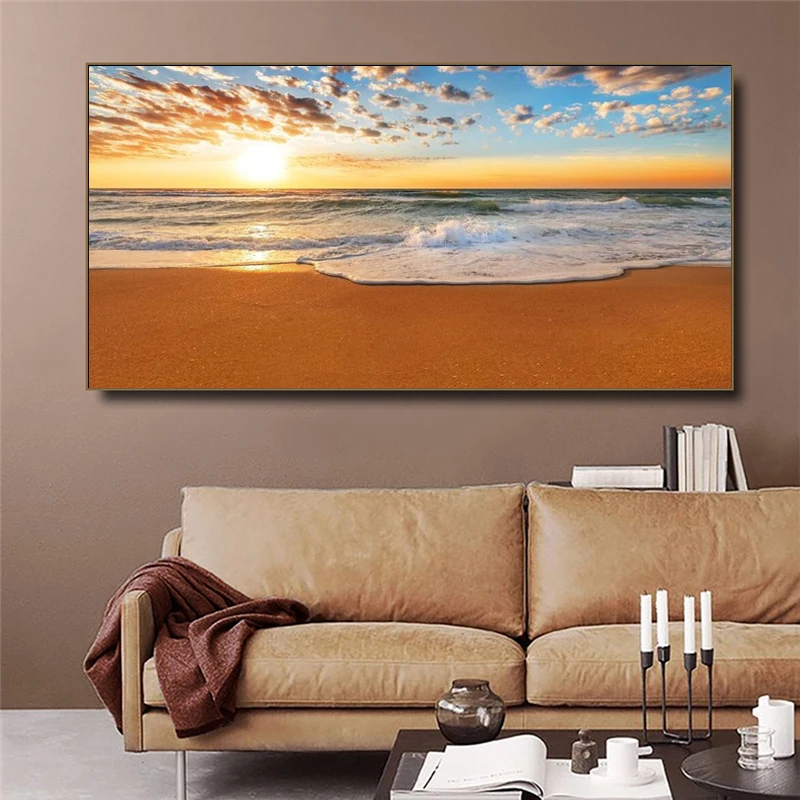 Canvas Painting Modern Wall Art Sea Wave Beach Sunset Decorative Posters and Prints Nature Seascape for Living Room Pictures
Canvas Painting Modern Wall Art Sea Wave Beach Sunset Decorative Posters and Prints Nature Seascape for Living Room Pictures