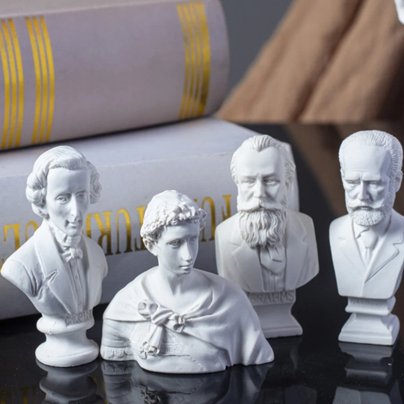 Mini Celebrities Plaster Statue Gypsum Bust Portraits Greek Mythology Sculpture Drawing Practice Desktop Home Ornament DIY
Mini Celebrities Plaster Statue Gypsum Bust Portraits Greek Mythology Sculpture Drawing Practice Desktop Home Ornament DIY