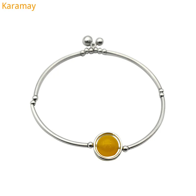 S925 sterling silver bell Topaz Elastic Bracelet simple personality women's Crystal Bracelet Fashion Accessories
S925 sterling silver bell Topaz Elastic Bracelet simple personality women's Crystal Bracelet Fashion Accessories