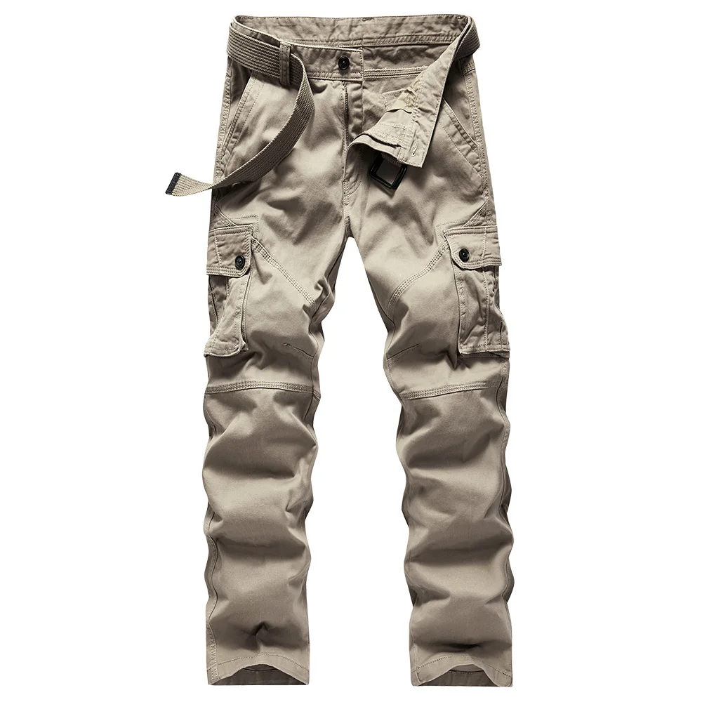 2020 New Men Cargo Pants Mens Multi-Pocket Overall Casual Easy Wash Cotton Trousers Male Autumn Khaki joggers Pants With Belts
2020 New Men Cargo Pants Mens Multi-Pocket Overall Casual Easy Wash Cotton Trousers Male Autumn Khaki joggers Pants With Belts