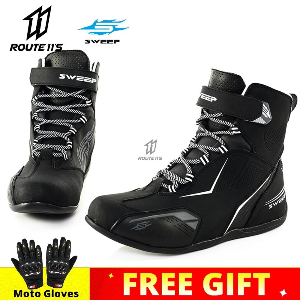 Развертки мотоботы Для мужчин верховой езды на конкурсе на нескользящей подошве Водонепроницаемый дорожная обувь внедорожные защита от уд... 
Развертки мотоботы Для мужчин верховой езды на конкурсе на нескользящей подошве Водонепроницаемый дорожная обувь внедорожные защита от уд...