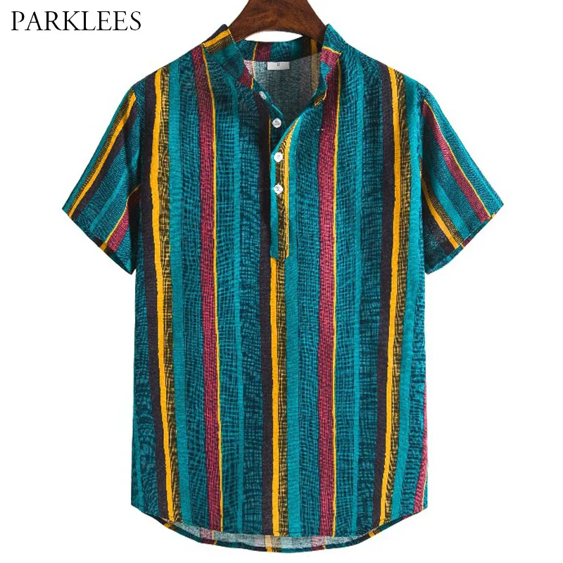 Colorful Rainbow Striped Printed Mens Summer Shirt 2020 Funny Graffiti Shirts for Men Casual Stand Collar Men Short Sleeve Shirt
Colorful Rainbow Striped Printed Mens Summer Shirt 2020 Funny Graffiti Shirts for Men Casual Stand Collar Men Short Sleeve Shirt