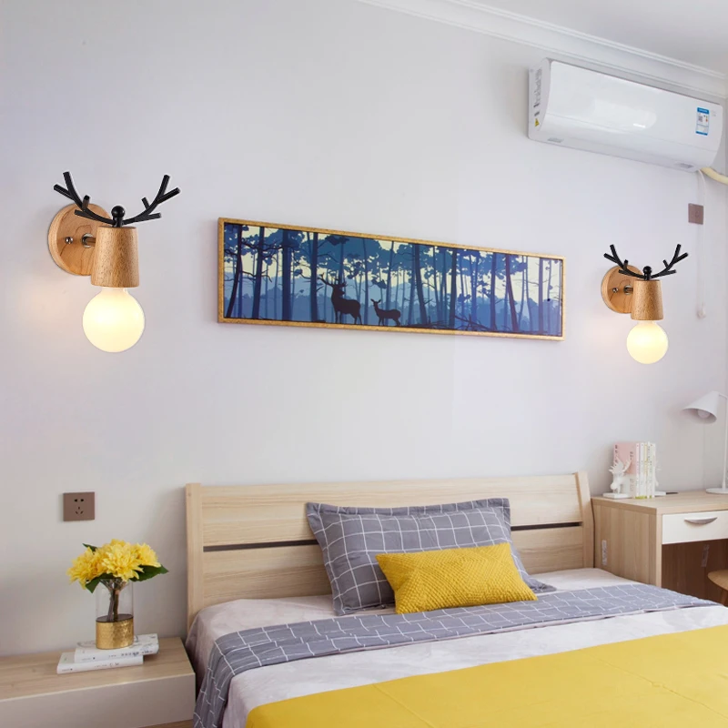 Wooden Wall Lights Bedside Wall Lamp Wall Sconce Modern Wall Light For Bedroom Nordic Style Antler Shape Wall Lamp
Wooden Wall Lights Bedside Wall Lamp Wall Sconce Modern Wall Light For Bedroom Nordic Style Antler Shape Wall Lamp