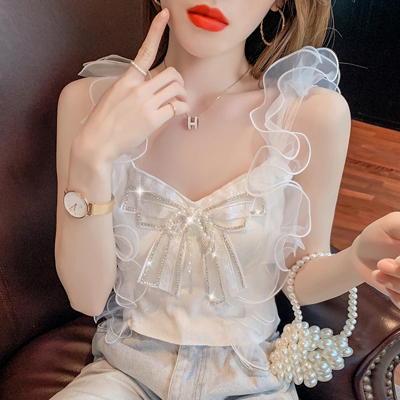 2021 Summer New Design Mesh Short Puff Sleeve Elastic Loose One Shoulder Top Sexy Noble Lady Dating Office Shirt Woman Clothes
2021 Summer New Design Mesh Short Puff Sleeve Elastic Loose One Shoulder Top Sexy Noble Lady Dating Office Shirt Woman Clothes