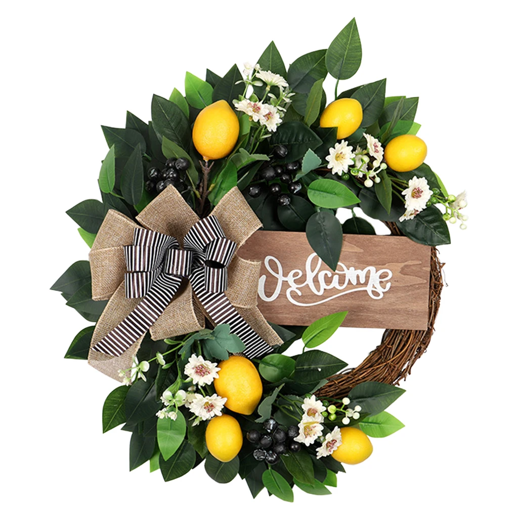 Spring Decor Lemon WreathFake Eucalyptus Wreath Silk Flower Lemon Wreath for
Spring Decor Lemon WreathFake Eucalyptus Wreath Silk Flower Lemon Wreath for