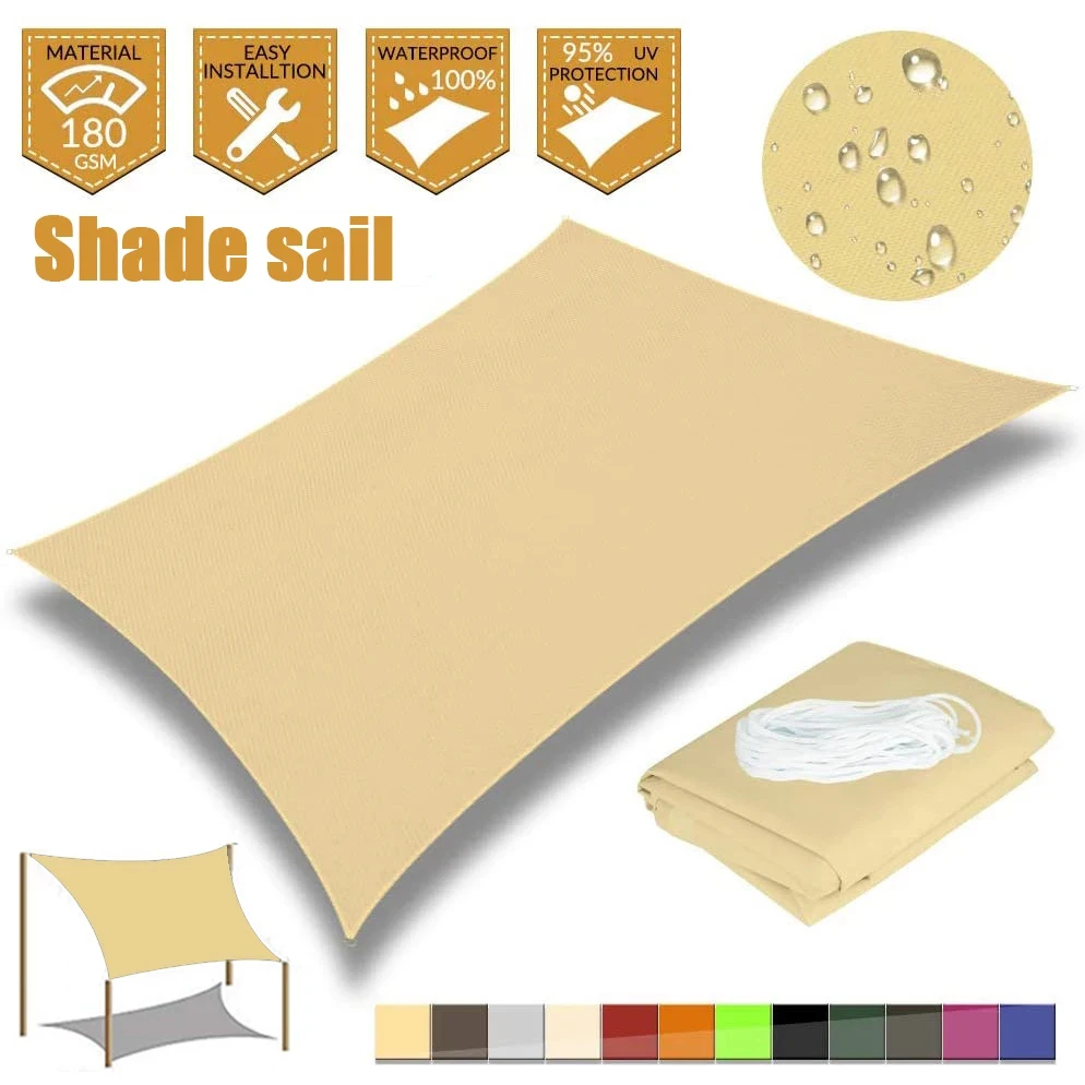 Sunshade Canvas Waterproof Awning Sunshade Sun Shade Sail For Outdoor Garden Beach Camping Patio Pool Sun Canopy Tent Sun Shelte
Sunshade Canvas Waterproof Awning Sunshade Sun Shade Sail For Outdoor Garden Beach Camping Patio Pool Sun Canopy Tent Sun Shelte