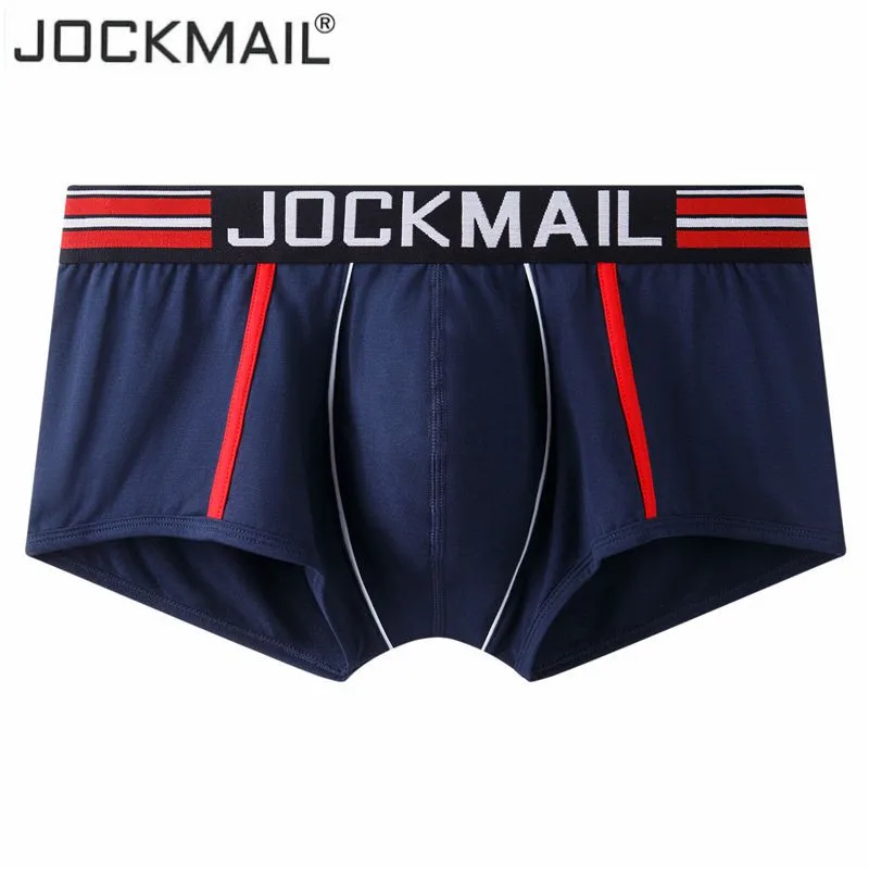 Jockmail New Sexy Underwear Men Boxer Brand Hot Breathable Low Waist Cotton Mens Penis Boxers Calzoncillo Hombre | Мужская одежда