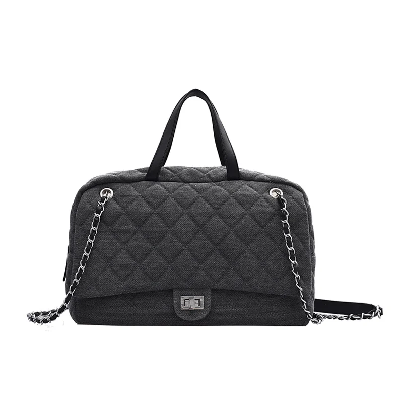 Lattice Large Tote bag 2020 Fashion New High-quality Denim Women's Designer Handbag Large capacity Chain Shoulder Messenger Bag
Lattice Large Tote bag 2020 Fashion New High-quality Denim Women's Designer Handbag Large capacity Chain Shoulder Messenger Bag
