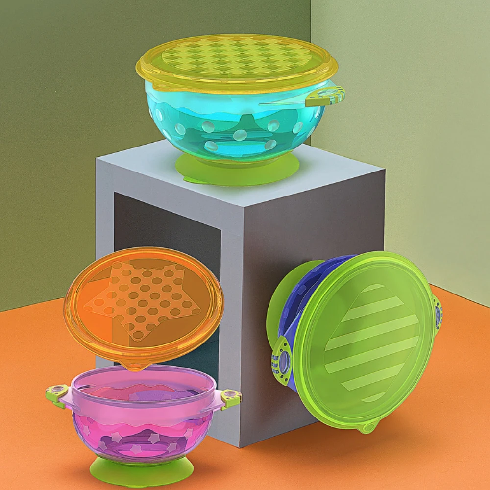 3 pcs Baby Sucker Bowl Children's Tableware Baby Learning Dish with Bowl Set PP Temperature Sensing Baby Feeding Bowl Dish
3 pcs Baby Sucker Bowl Children's Tableware Baby Learning Dish with Bowl Set PP Temperature Sensing Baby Feeding Bowl Dish