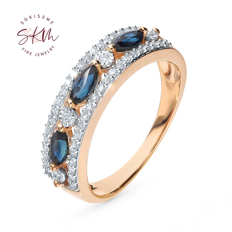 SKM Trendy sapphire rings for women 14k 18k rose gold Engagement rings designer Anniversary Luxury Fine Jewelry
SKM Trendy sapphire rings for women 14k 18k rose gold Engagement rings designer Anniversary Luxury Fine Jewelry