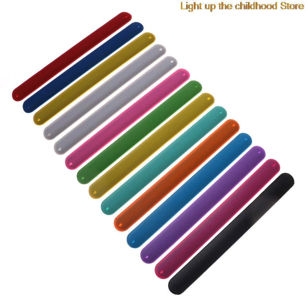 6PCS Rainbow Slap Bracelets baby shower favors girl birthday party decoration kids supply baptism gift Wholesale
6PCS Rainbow Slap Bracelets baby shower favors girl birthday party decoration kids supply baptism gift Wholesale
