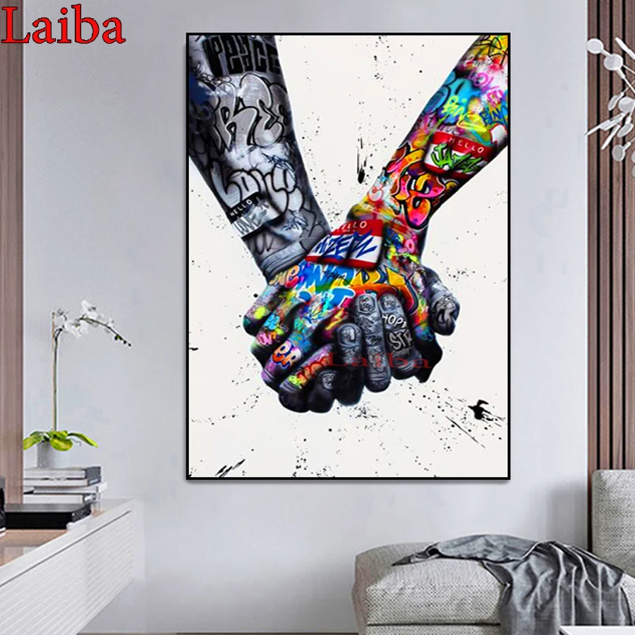 Street Graffiti 3d diamond painting,3d embroidery,5d diamond,mosaic,full cross stitch,Couples hold hands, brothers' handsdiy art
Street Graffiti 3d diamond painting,3d embroidery,5d diamond,mosaic,full cross stitch,Couples hold hands, brothers' handsdiy art