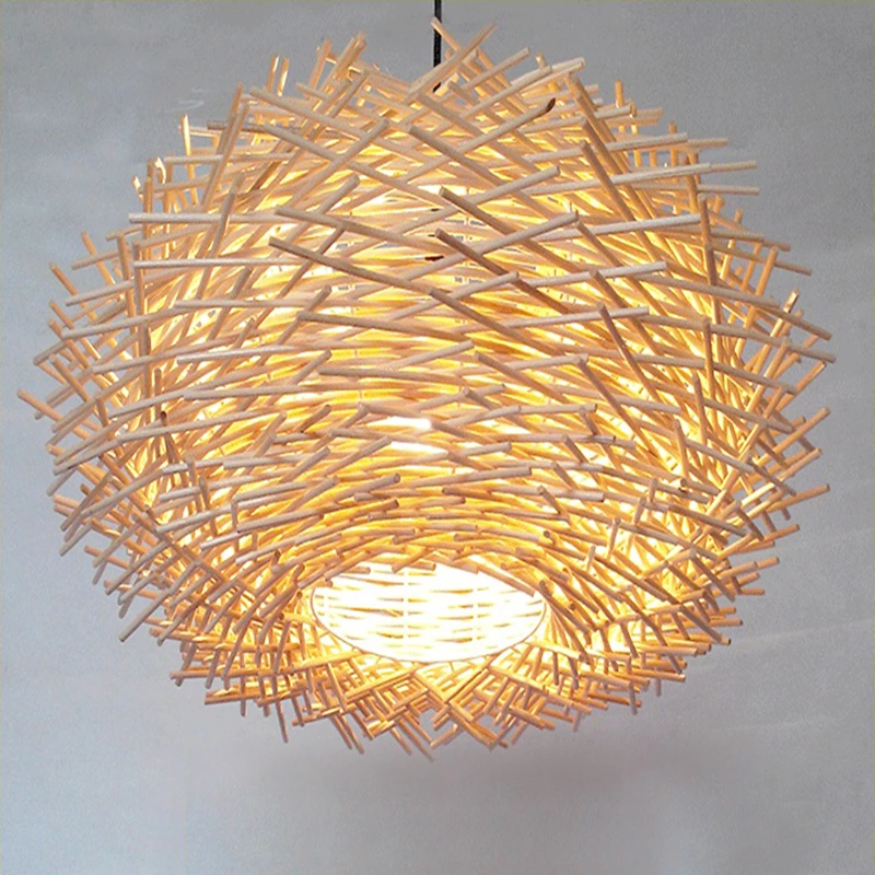Southeast Asian Handmade Bird Nest Pendant Light Wicker Hotel Restaurant Dinning Room Cafe Bar lustre Modern Hanging Suspension
Southeast Asian Handmade Bird Nest Pendant Light Wicker Hotel Restaurant Dinning Room Cafe Bar lustre Modern Hanging Suspension