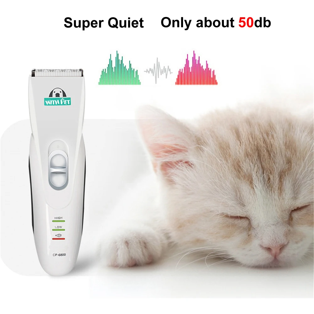 CP-6800 Pet Electric Trimmer Professional Grooming Haircut Shaver Machine Silver Rechargeable Dog Cat Grooming Clipper
CP-6800 Pet Electric Trimmer Professional Grooming Haircut Shaver Machine Silver Rechargeable Dog Cat Grooming Clipper