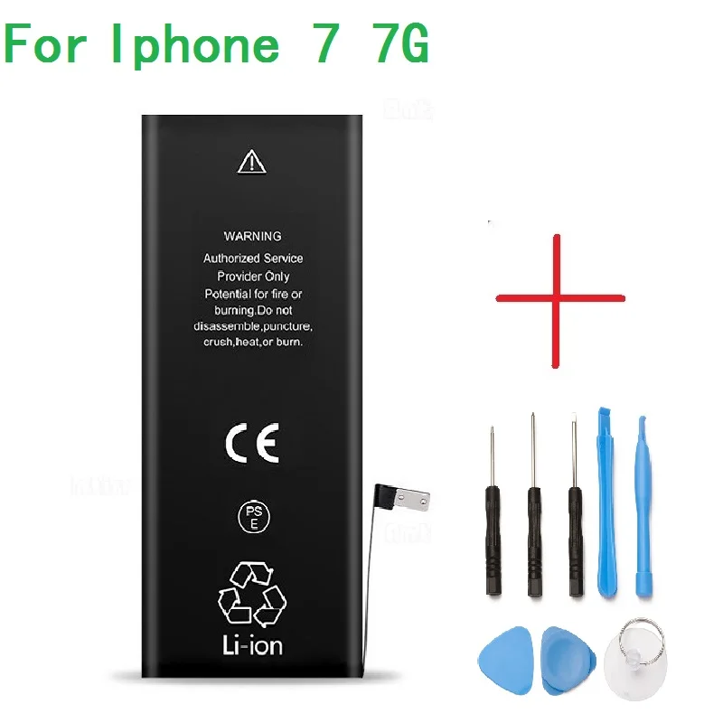 

Mobile Phone Battery For iPhone 7 7G Real Capacity 1960mAh 3.8V battery for iphone 7 7g With Repair Tools Kit