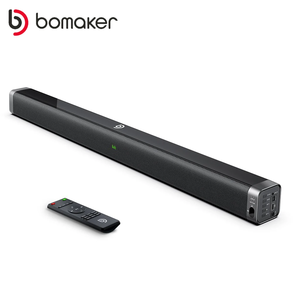 BOMAKER bluetooth-compatible Sound Bar TV Speaker Soundbar with 100W Output 2.0 Channel Powerful Bass 4 Speakers
BOMAKER bluetooth-compatible Sound Bar TV Speaker Soundbar with 100W Output 2.0 Channel Powerful Bass 4 Speakers
