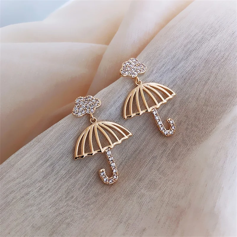 HHSPPF XY New Lovely Cloud Protector Crystal Umbrella Pendant Earrings Personality Statement of High Jewellery Women
HHSPPF XY New Lovely Cloud Protector Crystal Umbrella Pendant Earrings Personality Statement of High Jewellery Women