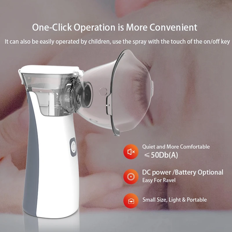 Medical Nebulizer Handheld Asthma Inhaler Atomizer for Children Health Care Portable | Бытовая техника