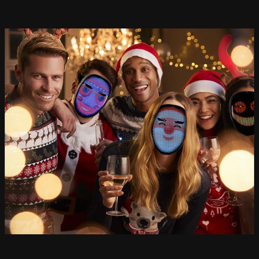 Party Bluetooth Programmable Adult Face Cover Gesture Control LED Light Up APP Editing Cosplay Costume Toy Masquerade Nightclub
Party Bluetooth Programmable Adult Face Cover Gesture Control LED Light Up APP Editing Cosplay Costume Toy Masquerade Nightclub