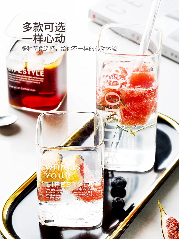 Creative Square Glass Cup Juice Set Water Glass Beer Whiskey Glass Cups Ice Water Bicchieri Vetro Acqua Glass Tea Cup AC50GC 
Creative Square Glass Cup Juice Set Water Glass Beer Whiskey Glass Cups Ice Water Bicchieri Vetro Acqua Glass Tea Cup AC50GC